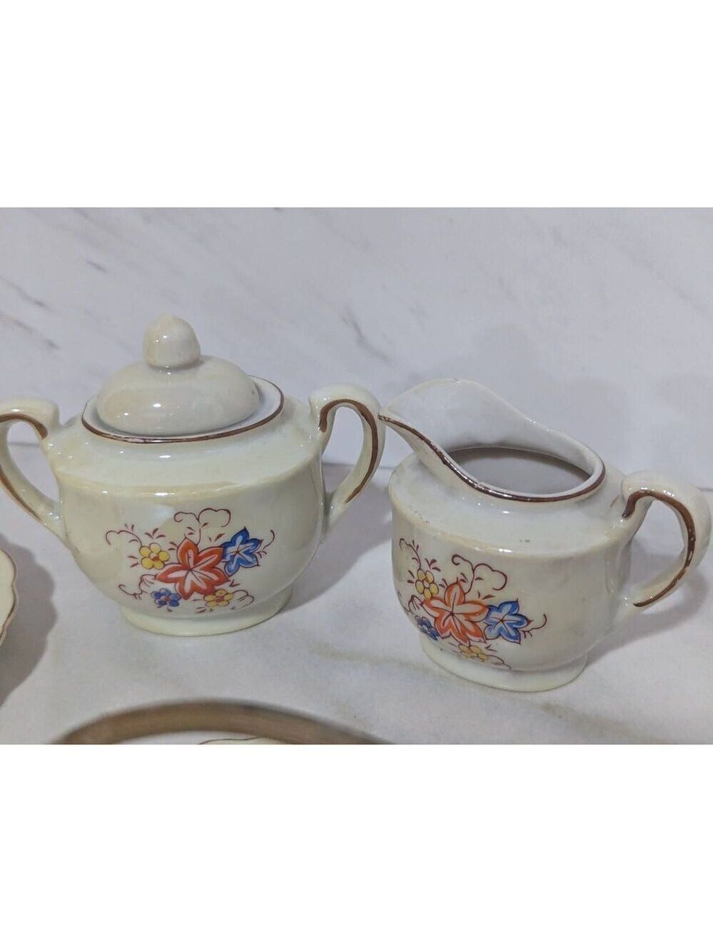 Made in Japan Vintage Child Porcelain Tea Set 16 Pc - Picture 8 of 9